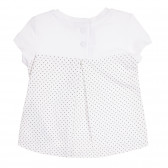 Βαμβακερό μπλουζάκι και κολάν για ένα μωρό, λευκό Chicco 258947 4