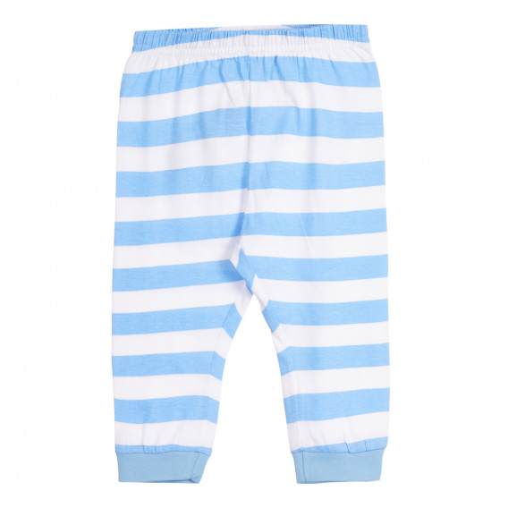 Πυτζάμες από βαμβάκι Απολαύστε τη ζωή για ένα μωρό, μπλε Chicco 258970 5