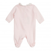 Βαμβακερές φόρμες με λαγουδάκι για ένα μωρό, ροζ Chicco 258989 4