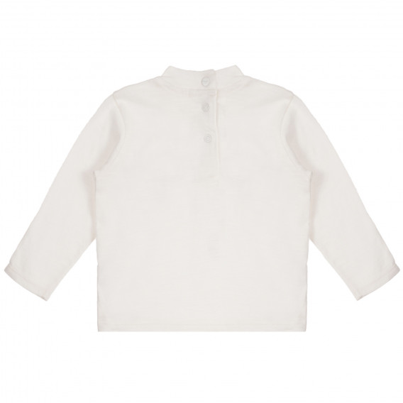 Σετ βαμβακερή μπλούζα και παντελόνι σε λευκό και κόκκινο χρώμα Chicco 258997 5