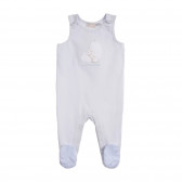 Σετ βαμβακερού σώματος και φόρμες για ένα μωρό σε λευκό και μπλε χρώμα Chicco 259020 5