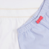 Βαμβακερές πιτζάμες σε λευκό και μπλε Chicco 259071 3