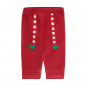Βελούδινη χριστουγεννιάτικη φορεσιά για ένα μωρό με κόκκινο και πράσινο χρώμα Chicco 259083 7