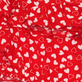 Βαμβακερό σετ μπλουζών και σορτς σε κόκκινο και λευκό Acar 259344 4