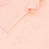 Βαμβακερό μπλουζάκι με επιγραφή, ανοιχτό ροζ Acar 259522 3