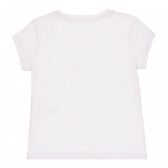 Βαμβακερό μπλουζάκι με επιγραφή, λευκό. Acar 259526 3