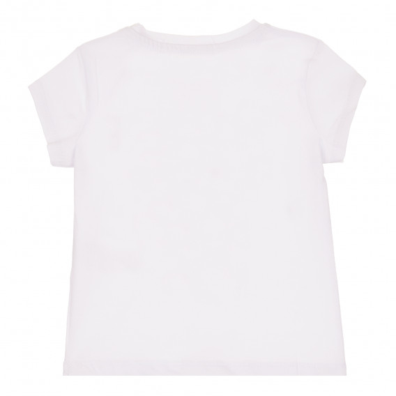 Βαμβακερό μπλουζάκι με επιγραφή, λευκό. Acar 259526 3