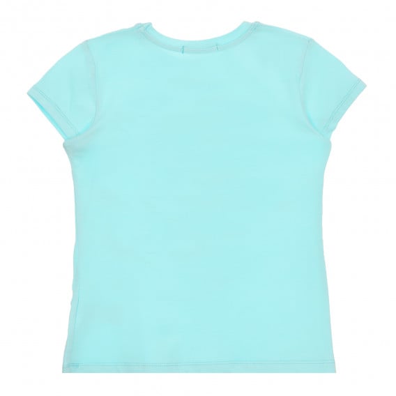 Βαμβακερό μπλουζάκι Super κορίτσι, γαλάζιο Acar 259549 4
