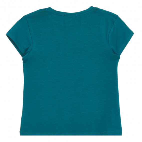 Βαμβακερό μπλουζάκι Super κορίτσι, πράσινο Acar 259558 4