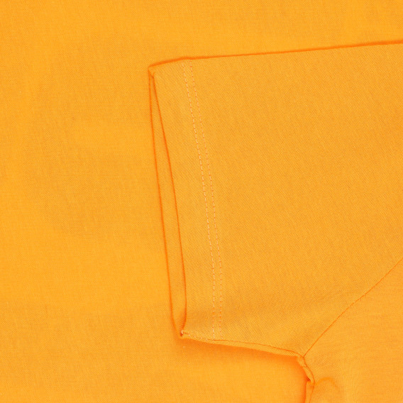 Βαμβακερό μπλουζάκι με επιγραφή, με κίτρινο χρώμα. Acar 259808 3