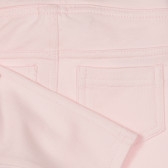 Βαμβακερό παιδικό παντελόνι, ροζ Benetton 260262 3