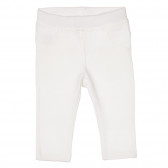 Βαμβακερό παιδικό παντελόνι, λευκό Benetton 260264 
