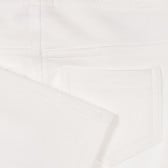 Βαμβακερό παιδικό παντελόνι, λευκό Benetton 260266 3