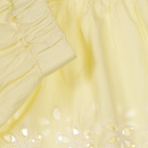 Βαμβακερή φούστα με floral μοτίβα, κίτρινη Benetton 260366 3