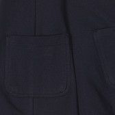 Βαμβακερή φούστα με τσέπες στο πλάι, μπλε ναυτικό Benetton 260416 2