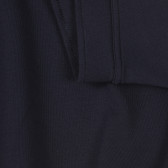 Βαμβακερή φούστα με τσέπες στο πλάι, μπλε ναυτικό Benetton 260417 3
