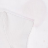 Βαμβακερό μπλουζάκι με γραφική εκτύπωση, λευκό Benetton 260446 2