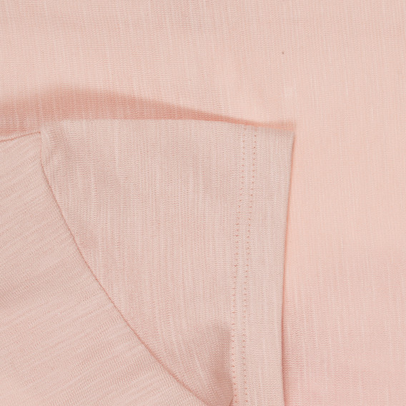 Βαμβακερό μπλουζάκι με γραφική εκτύπωση, ανοιχτό ροζ Benetton 260451 3