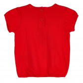 Μπλουζάκι με εκτύπωση λουλουδιών για μωρό, κόκκινο Benetton 260568 4