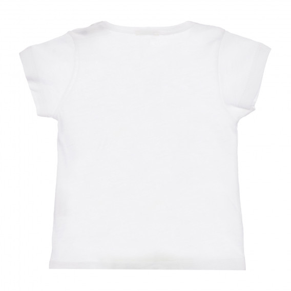 Βαμβακερό μπλουζάκι με εκτύπωση κάκτου για μωρό, λευκό Benetton 260660 4