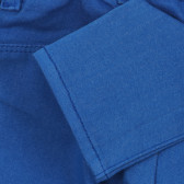 Βαμβακερό παντελόνι μωβ, μπλε ναυτικό Benetton 260763 3