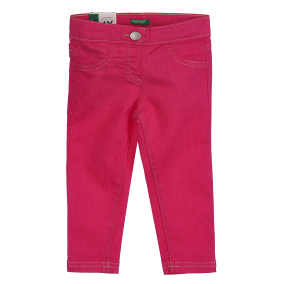 Παιδικό παντελόνι, σκούρο ροζ Benetton 260815 