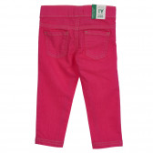 Παιδικό παντελόνι, σκούρο ροζ Benetton 260818 4