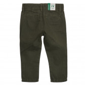 Βαμβακερό παντελόνι για μωρό, πράσινο Benetton 260826 4