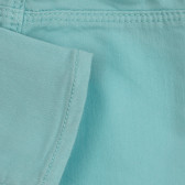 Βαμβακερό παντελόνι για μωρά, ανοιχτό μπλε Benetton 260845 3