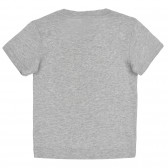 Βαμβακερό μπλουζάκι με εκτύπωση Captain America, γκρι Benetton 260867 4