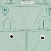 Βαμβακερή φόρμα για μωρό, πράσινη Benetton 260938 2