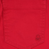 Βαμβακερό τζιν με το λογότυπο της μάρκας, κόκκινο Benetton 260978 3