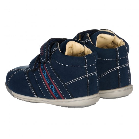 Μπότες με κόκκινες λεπτομέρειες για μωρά, σε μπλε ναυτικό χρώμα Chicco 261118 2