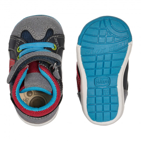 Παπούτσια με χρωματιστές λεπτομέρειες, πολύχρωμα Chicco 261183 3