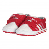 Πάνινα παπούτσια με λευκές πινελιές, κόκκινο Chicco 261203 