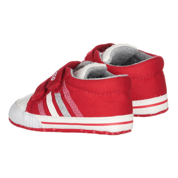 Πάνινα παπούτσια με λευκές πινελιές, κόκκινο Chicco 261205 2