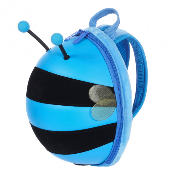 Μίνι σακίδιο με σχήμα μέλισσας και μπλε χρώμα με ζώνη που ασφαλίζει Supercute 263814 3