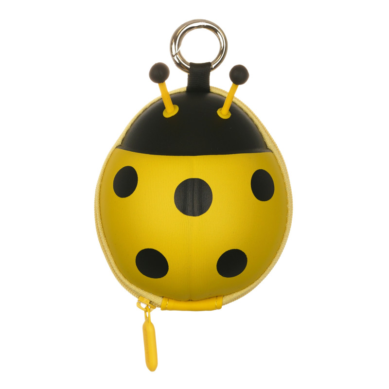 Μικρή τσάντα σε κίτρινο χρώμα με διακόσμηση πασχαλίτσας  263988