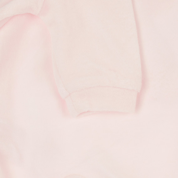 Βαμβακερές φόρμες με πάπια απλικέ για μωρό, ροζ Chicco 264260 2