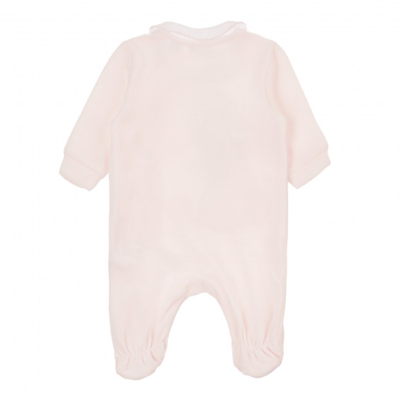 Βαμβακερές φόρμες με πάπια απλικέ για μωρό, ροζ Chicco 264261 4