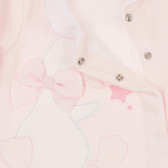 Βαμβακερές φόρμες με πάπια απλικέ για μωρό, ροζ Chicco 264262 3