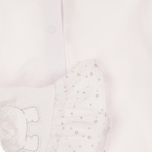 Βαμβακερό σετ δύο τεμαχίων για μωρό, λευκό Chicco 264282 4
