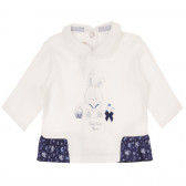Βαμβακερό σετ μπλούζα και μποτάκια με floral print για μωρό Chicco 264371 2