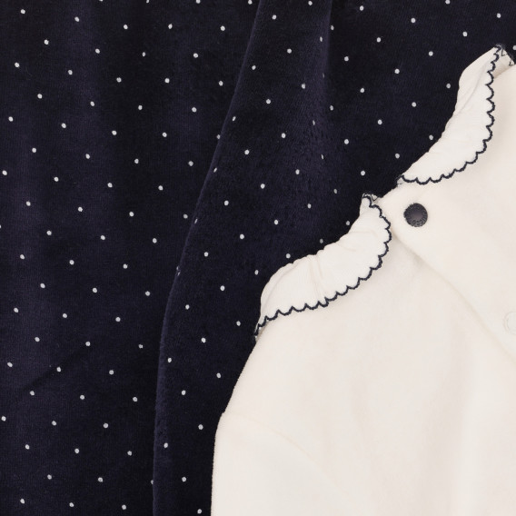 Σετ μπλούζα και μποτάκια για μωρό σε λευκό και μπλε χρώμα Chicco 264461 4