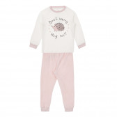 Πιτζάμες εκτύπωσης σκαντζόχοιρου σε λευκό και ροζ χρώμα Chicco 264506 