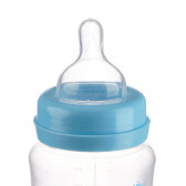 Μπουκάλι τροφοδοσίας από πολυπροπυλένιο με φαρδύ λαιμό Little Angel με πιπίλα 1 σταγόνα, 0+ μήνες, 125 ml, μπλε ZIZITO 265201 3
