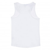 Βαμβακερή μπλούζα με φλοράλ τύπωμα, άσπρο Benetton 265255 4