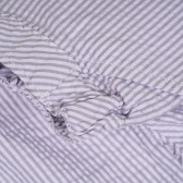 Βαμβακερό παντελόνι σε γκρι και άσπρες ρίγες για το μωρό Benetton 265312 2