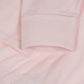Βαμβακερό παντελόνι με διακοσμητικά κουμπιά για μωρά, ανοιχτό ροζ Benetton 265385 3