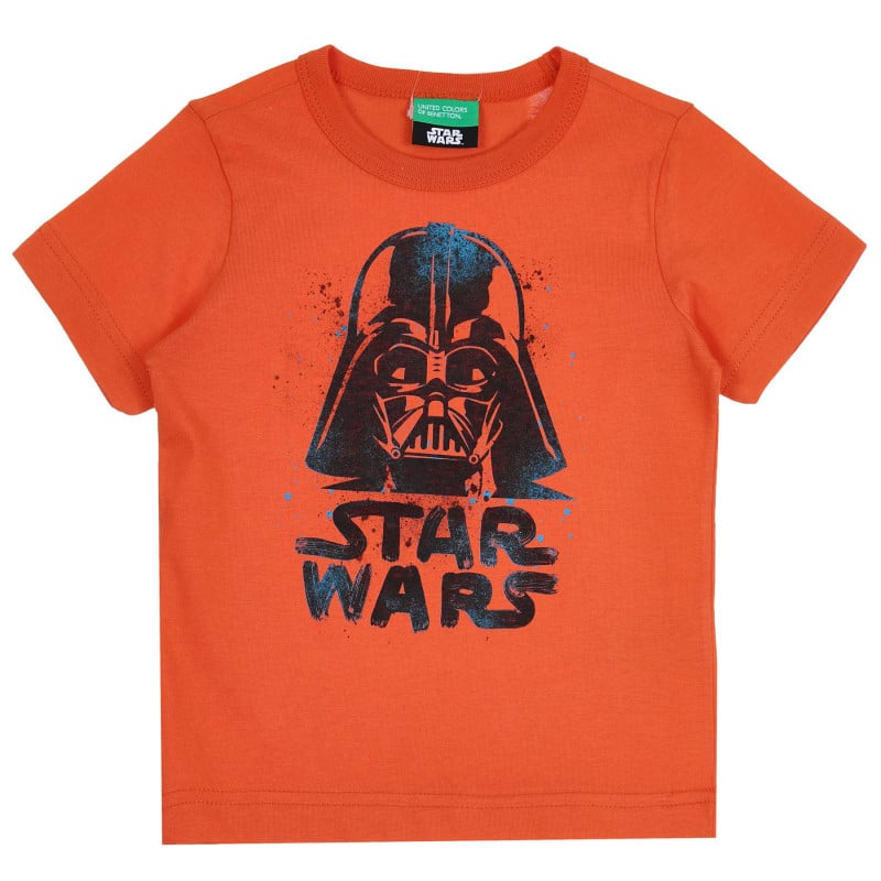 Βαμβακερό μπλουζάκι με τύπωμα Star Wars, πορτοκαλί  265441